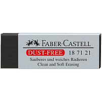 Ластик Faber-Castell 187121 "Dust-Free", прямоугольный, картонный футляр, 63*22*11мм, черный