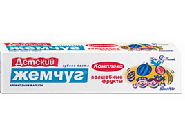 Зубная паста Детская Жемчуг 50мл Волш.Фрукты д/детей(НК)1074