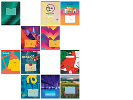 Тетрадь 12л. клетка  Т5ск12 11678 "Super Mix -16", эконом