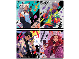 Тетрадь 96л.  Т5ск96 12076 "В стиле аниме", эконом