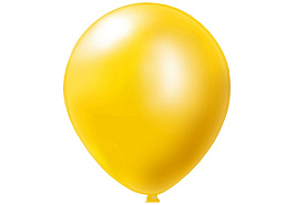 Шар надувной 12" Перламутр желтый (50шт) ч16144