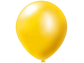 Шар надувной 12" Перламутр желтый (50шт) ч16144