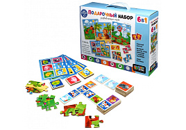 Набор игр 06502 подарочный 6в1 Origami "Baby Games", 3 пазла, лото, домино, мемо