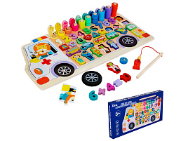 Логическая игрушка FG230719008C Развивающий центр деревянный