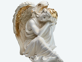 Статуэтка ИА-129В Ангел на отдыхе сл.кость