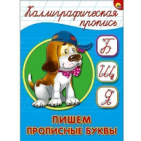 Книга КАЛЛИГРАФИЧЕСКАЯ ПРОПИСЬ А5. 26406-3 ПИШЕМ ПРОПИСНЫЕ БУКВЫ