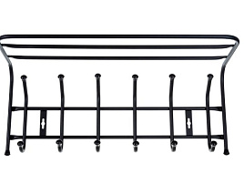 Вешалка настенная Ника с полкой черный ВП6/Ч 1442