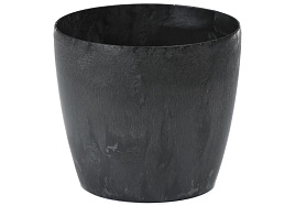 Кашпо цветочное 0,9л Магнолия черный бетон 070433/2007