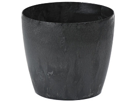Кашпо цветочное 0,9л Магнолия черный бетон 070433/2007