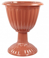 Вазон 12л Жасмин М1556 на высокой ножке коричн