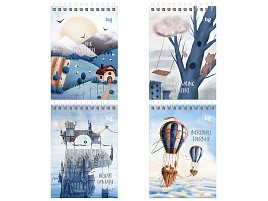 Блокнот 80л. BG Б6гр80 59757 "Увлекательное путешествие" А6 на гребне