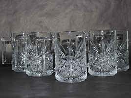 Набор кружек стекло 6шт DM254/2038 335мл в/уп