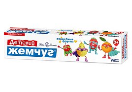 Зубная паста Детская Жемчуг М 50мл Волшебные фрукты