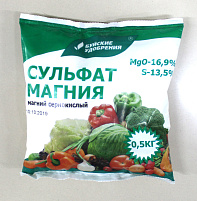 Удобрение Сульфат Магния универсальное магний сернокислый 0,5кг 0644