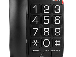 Телефонный аппарат TEXET TX-201 черный