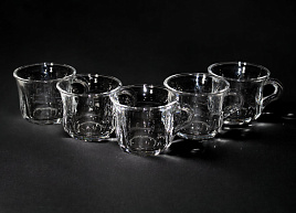 Набор кружек стекло 6шт 180мл LXZB60/3380 в/уп