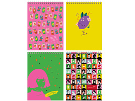 Блокнот 80л. BG Б5гр80 12211 "На позитиве" А5 на гребне