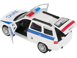 Машина металлическая SB-16-67-P-WB LADA 111 ПОЛИЦИЯ, 12 см, дв., багаж., инерц., кор.