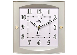 Часы настенные Atlantis 28*28 TDL-6360 белые