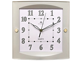 Часы настенные Atlantis 28*28 TDL-6360 белые