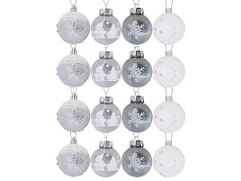 Набор шаров 6см FG250327385C серебро 16шт