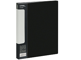 Папка 100 вкл. СТАММ ММ-30639 "Стандарт" А4, 30мм, 800мкм, пластик, черная