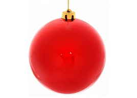 Шар 15см 201-0681 Глянец красный