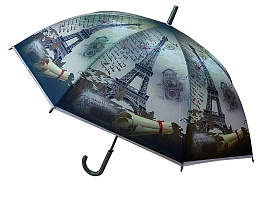 Зонт женский П/автом.95см трость Париж FX24-22