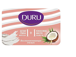 Мыло Duru 1+1 Cremy 80гр Глина+кокос.масло 7113