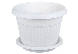 Кашпо цветочное 11л Ливия М3022 мрамор с/п