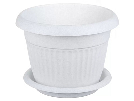 Кашпо цветочное 11л Ливия М3022 мрамор с/п