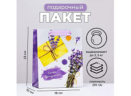 Упаковочная сумочка 18*23 9916319 Лавандовое письмо