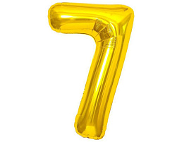 Шар надувной Цифра 7 золото MESHU MS_51221 102см
