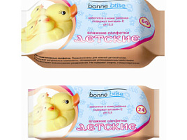 Влажные салфетки Детские 60шт.Bonne Brise 0048