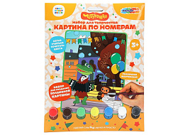Картина для раскрашивания CANV17X23-102058 Чебурашка в конверте, по номерам