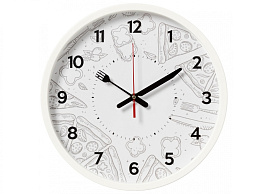 Часы настенные "21 Век" 30*30 3027-025 Листопад белый круг