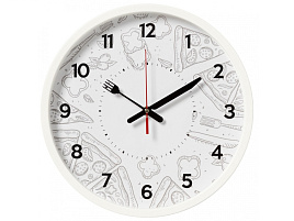 Часы настенные "21 Век" 30*30 3027-025 Листопад белый круг