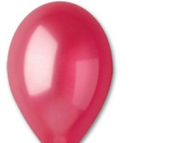 Шар надувной 12" Металлик красный (50) 16153