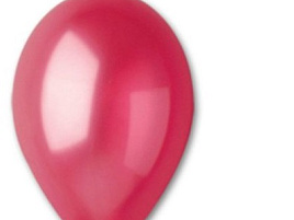 Шар надувной 12" Металлик красный (50) 16153