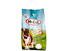 Наполнитель для кошачего туалета Мистер Кет 5л голубая глина 8076