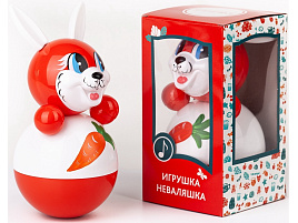 Неваляшка 6C-0014/К Зайчик 22,5см
