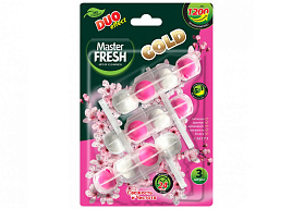 Блок для унитаза Master Fresh  3*50гр.подв.Gold Сакура