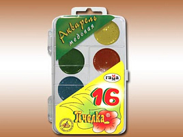 Краски 16цв. Гамма 212042 Пчелка п/к б/к