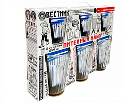 Набор подарочный 1237 Ностальгия (3 стакана+3 стопки)