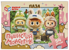 Пазл 54 эл. Пушистый монстрик 5161