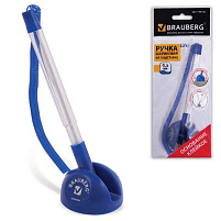 Ручка Brauberg 140195 синяя, на пружинке