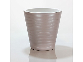 Кашпо цветочное 2л Валенсия 056534 мокко с вкладышем 0633