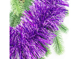 Мишура №10/H18 Фиолетовая