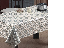 Клеенка столовая Silvano 1,39*20м ПВХ Металик золото PW183-035/6649