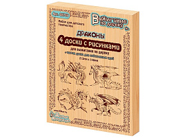 Выжигание в рамке 02795 Драконы 5шт